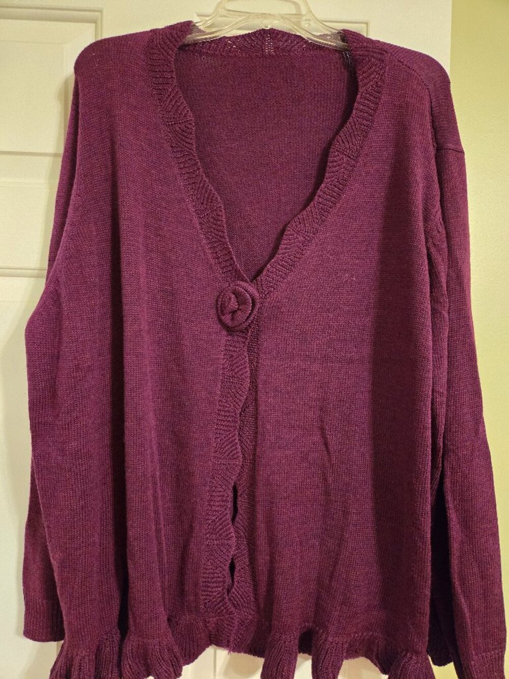 Cranberry cardigan Bloomchic 3x